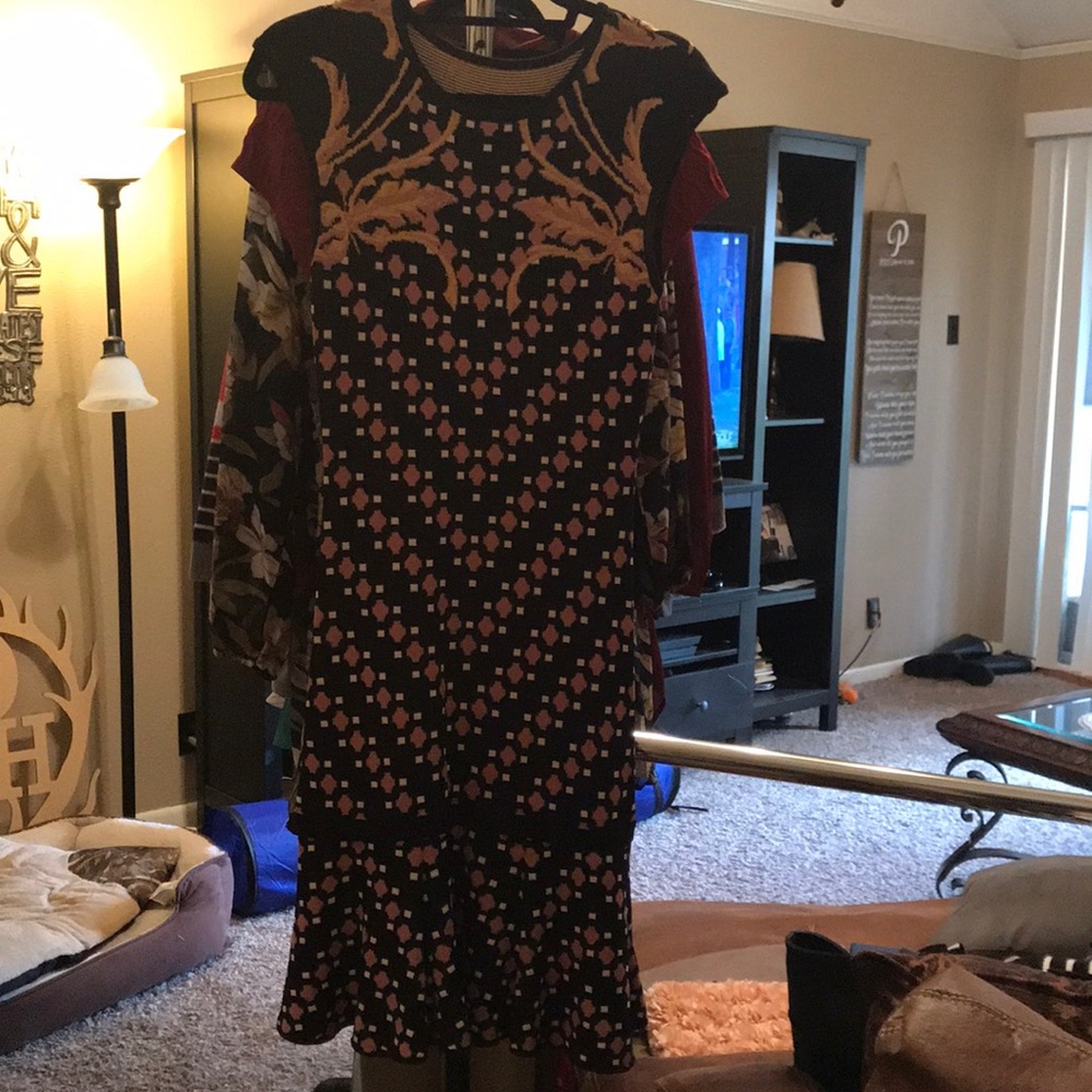 The kooples jacquard knit dress